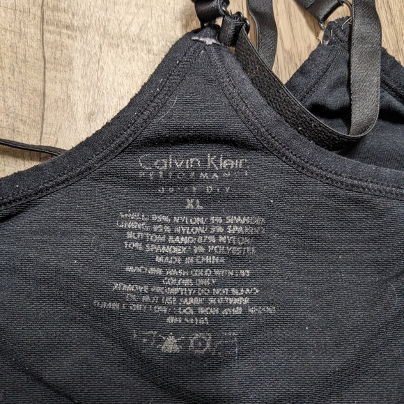 Calvin Klein Performance Black and White Sports Bra - Picture 6 of 11